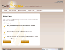 Tablet Screenshot of caffe-delizia.com